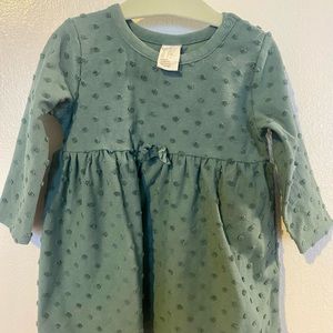 H & M baby girl green dress